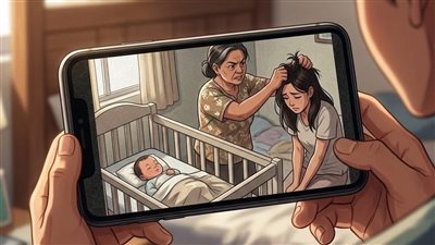 ركّبت كاميرا لحماية طفلي… لكن ما كشفته عن أمي دمّر حياتي بالكامل! 😳