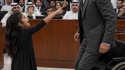 طفلة وقفت أمام القاضي المقعَد وقالت: أطلقوا أبي… وسأجعلكم ترونه يمشي!